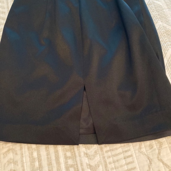 NWOT Express Little Black Dress Holiday Formal Strapless Satin Cocktail Sz 0 - Picture 8 of 12